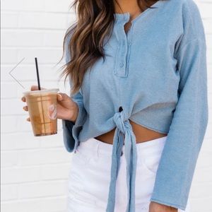 NEVER WORN - Blue blouse